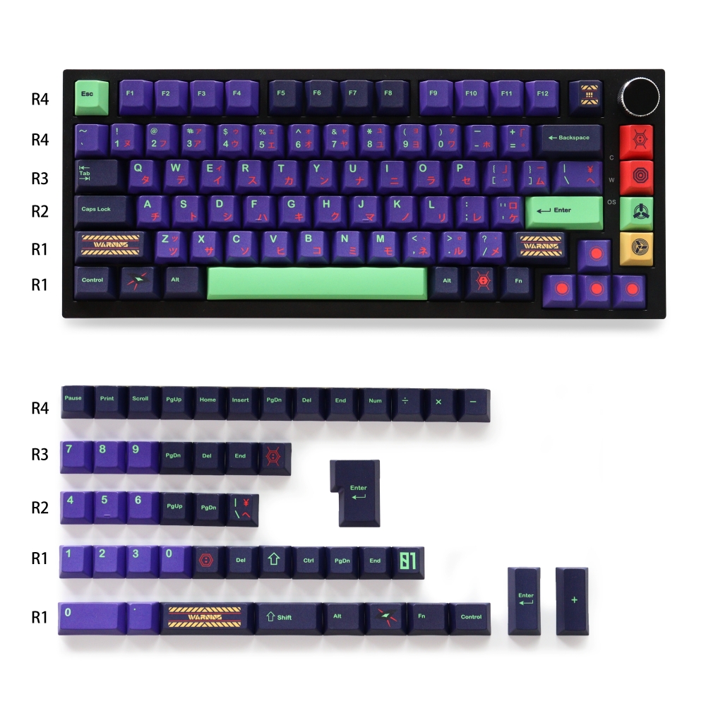 Synthesizer Keyboard 61 Key - GMK Japanese CYL Shinseiki Keycaps PBT