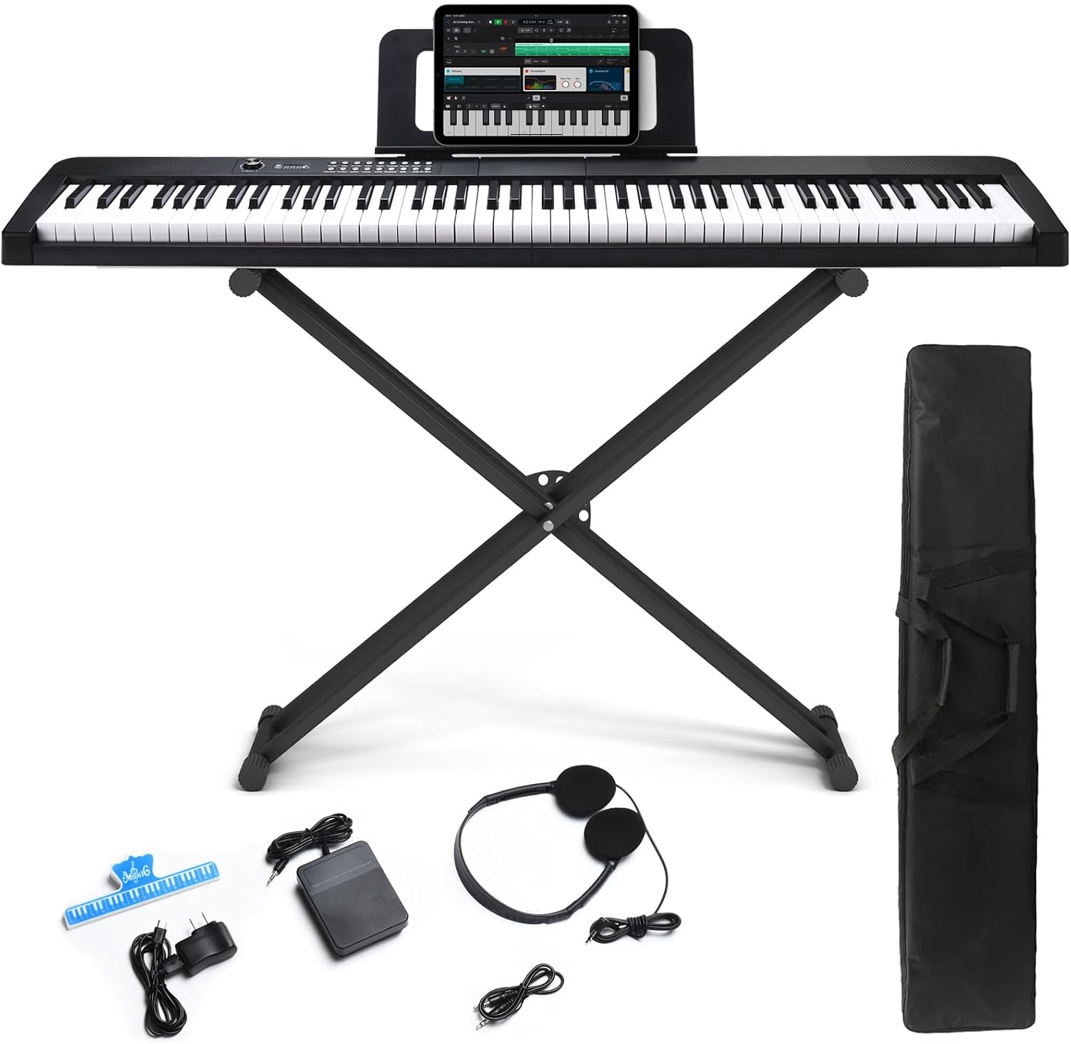 Digital Piano 88 Key Weighted - Semi-Weighted 88-Key Digital Piano, Electric Keyboard