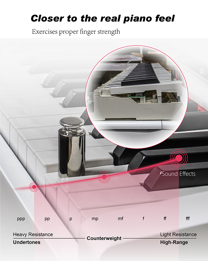 88 Keys Weighted Digital Piano - огляд і ціна Midi Keyboard Controller 88 Key