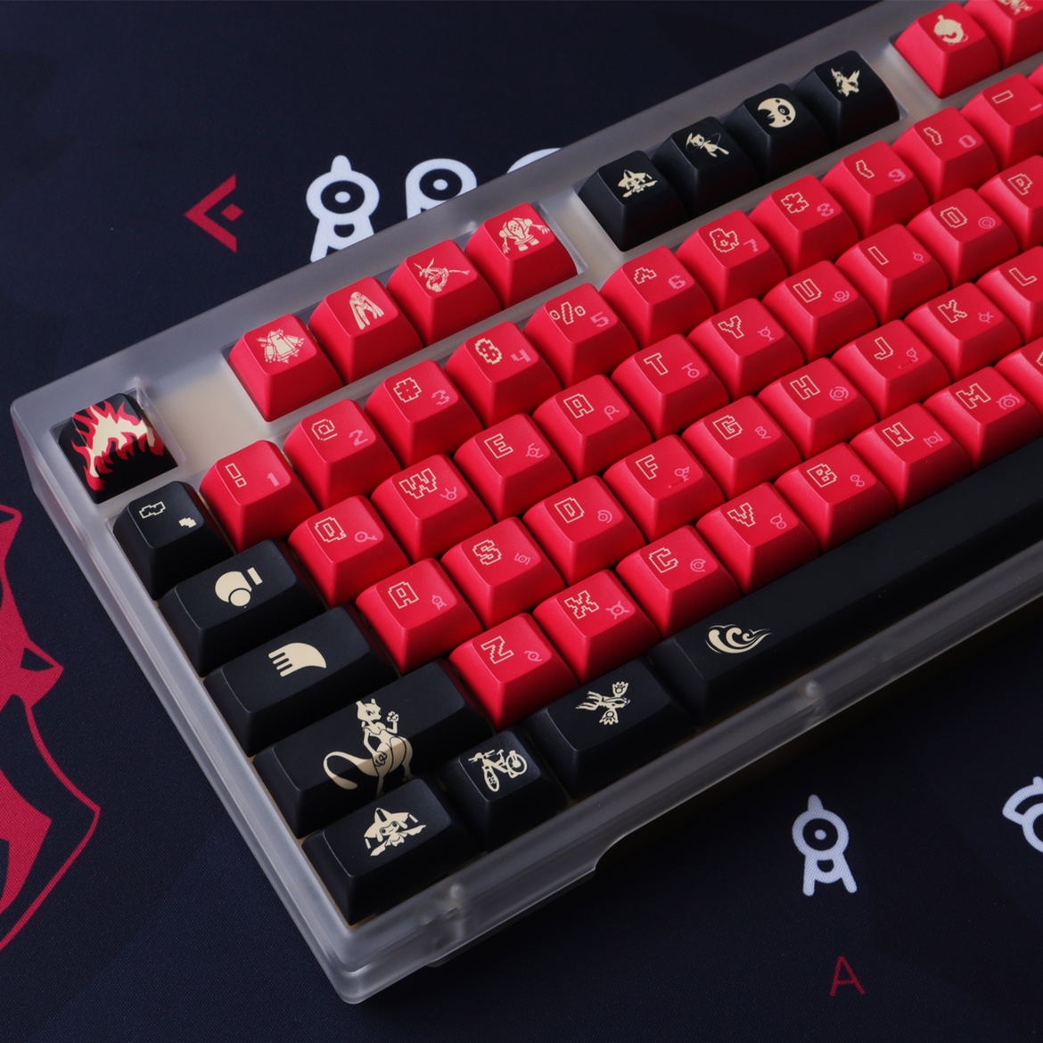 143 Keys Groudon Keycaps Black - огляд і ціна Synthesizer Keyboard 61 Key