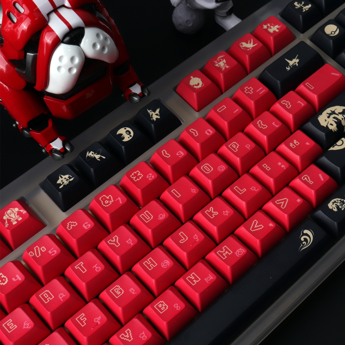143 Keys Groudon Keycaps Black - огляд і ціна Synthesizer Keyboard 61 Key