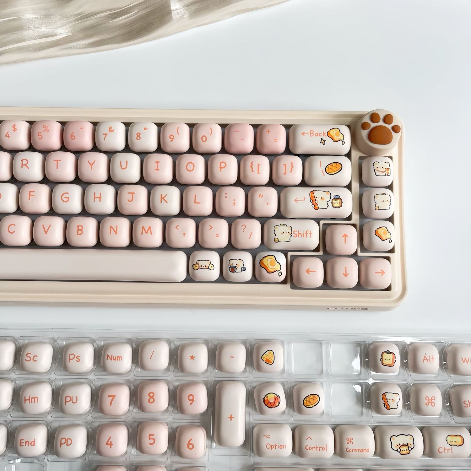 141 Keys Bread Bear PBT Keycap - огляд і ціна Synthesizer Keyboard 61 Key