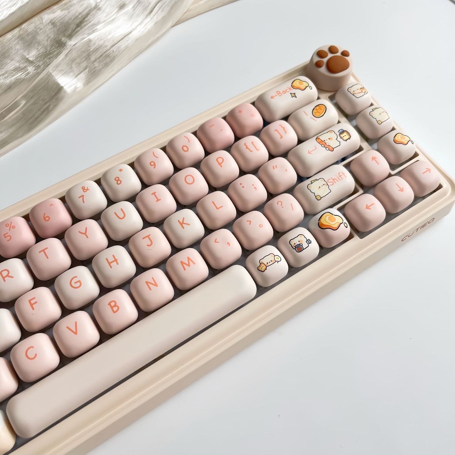 141 Keys Bread Bear PBT Keycap - огляд і ціна Synthesizer Keyboard 61 Key