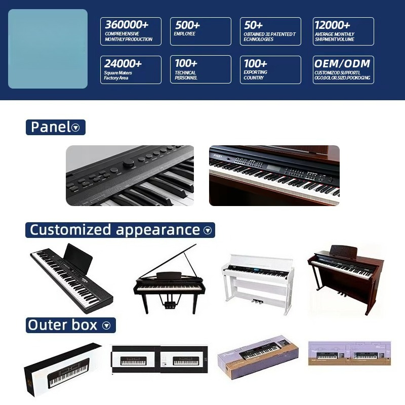 AIERKE Grand 600 Digital Piano - огляд і ціна Midi Keyboard Controller 88 Key