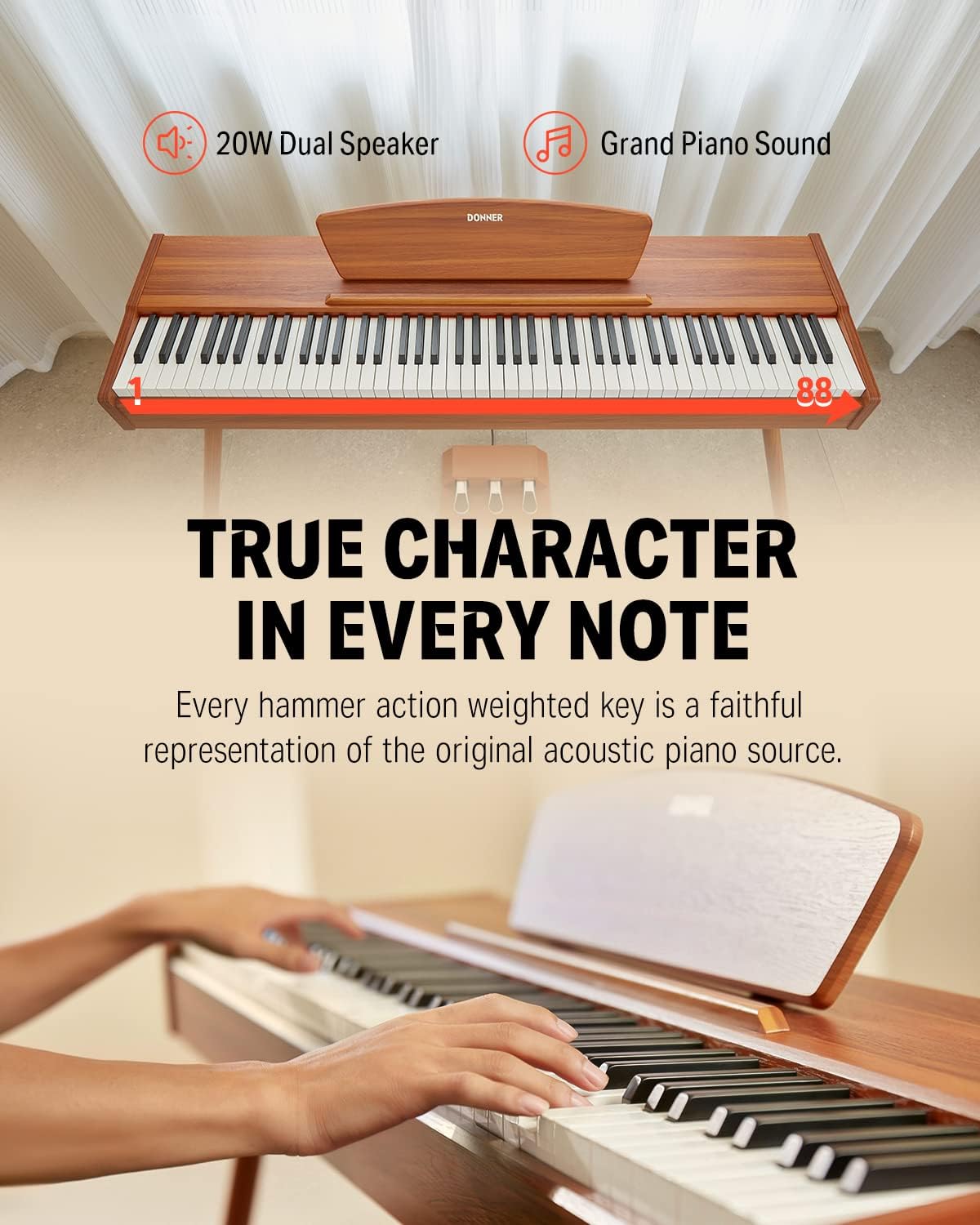 88-Key Weighted Digital Piano  - огляд і ціна Digital Piano 88 Key Weighted