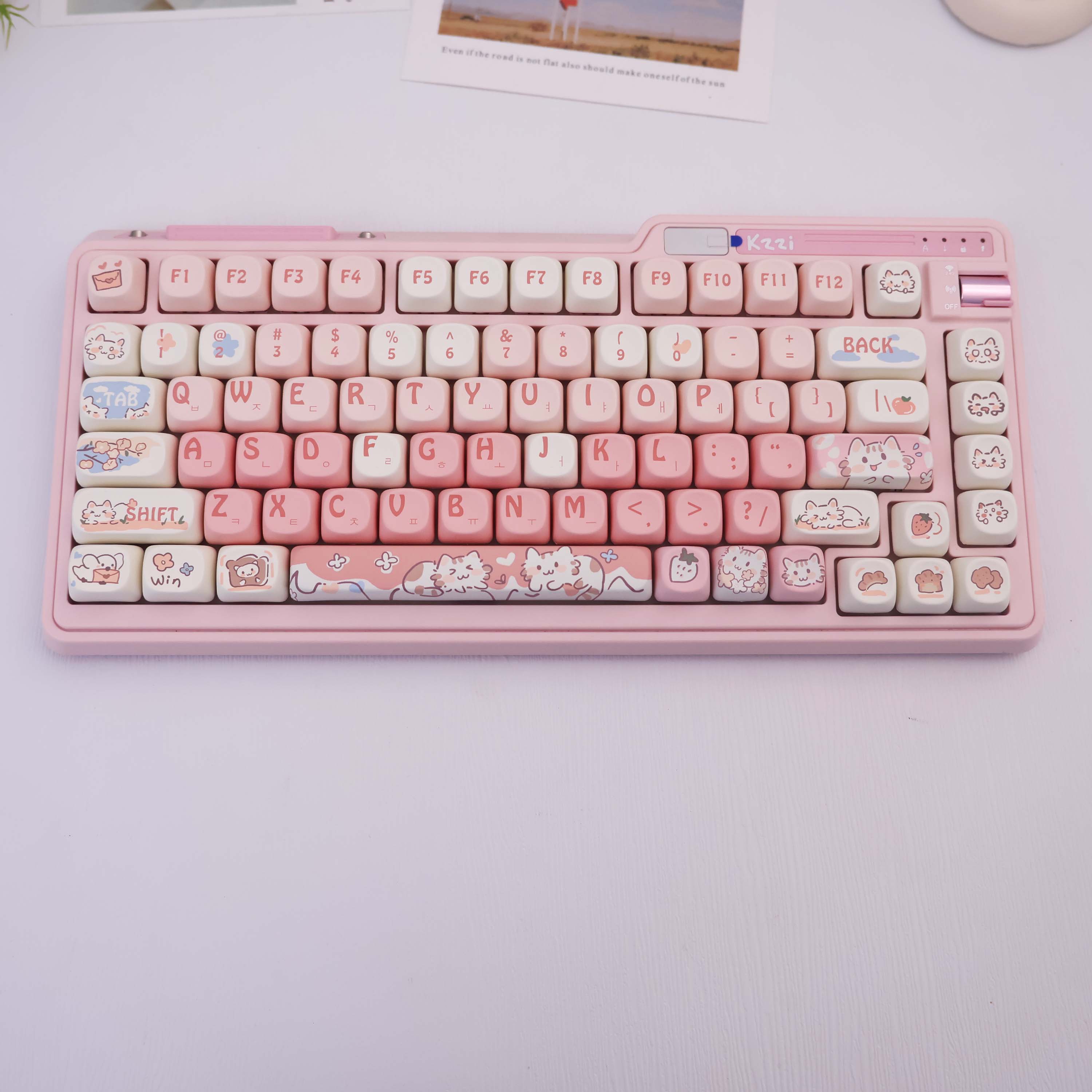 134 Keys Strawberry Cat PBT Ke - огляд і ціна Synthesizer Keyboard 61 Key