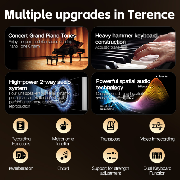 Terence V70 88-Key Por   Folda - огляд і ціна Midi Keyboard Controller 88 Key