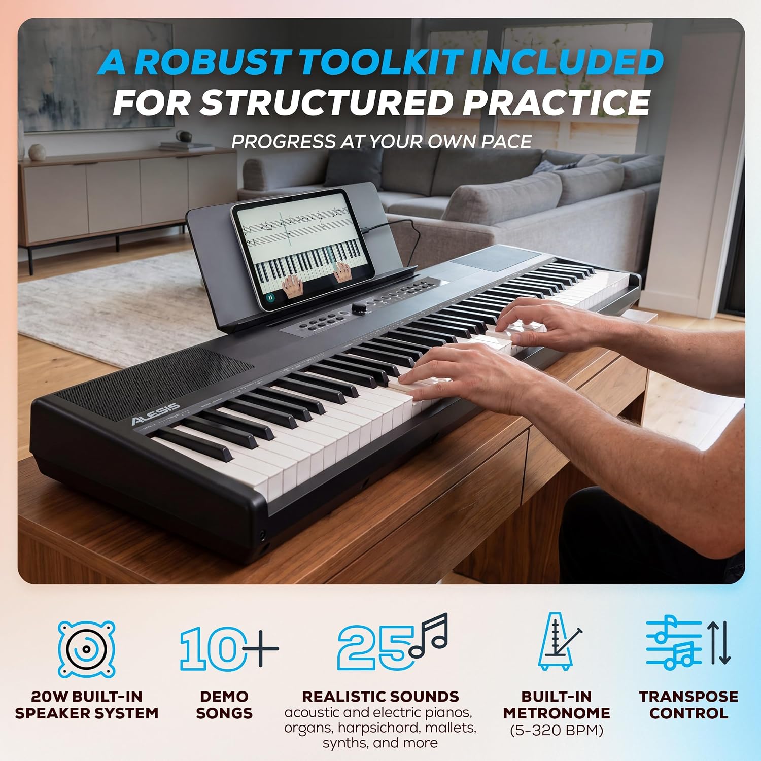 88-Key Digital Piano with Weig - огляд і ціна Digital Piano 88 Key Weighted