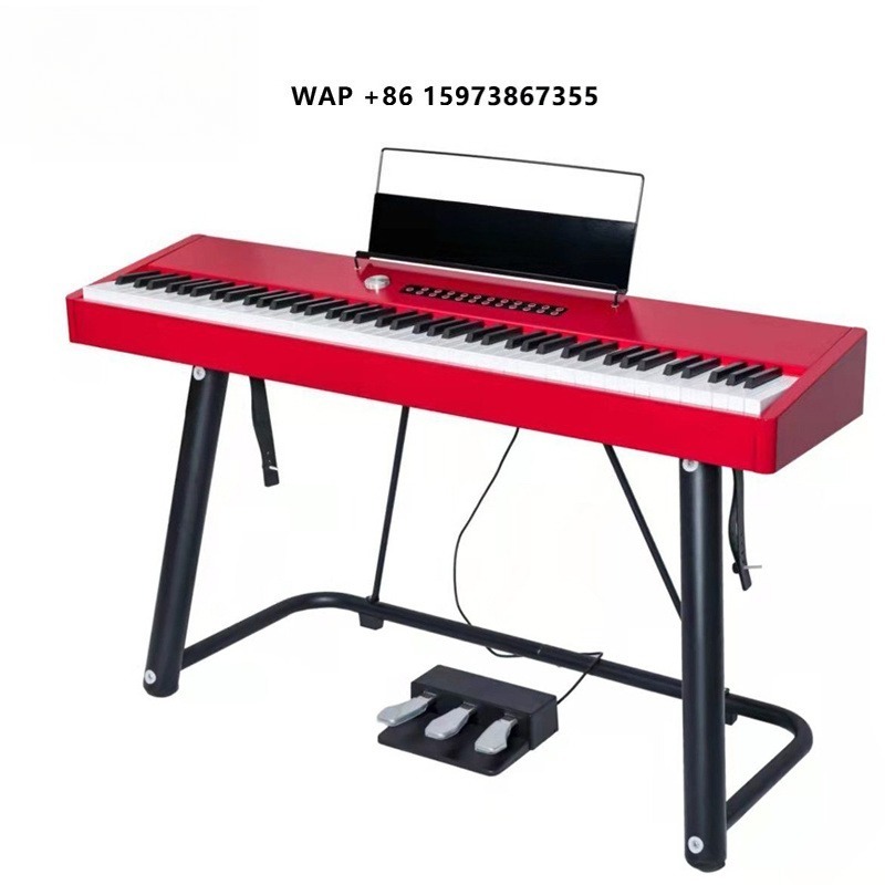 Aiersi Brand Gloss Red Polish  - огляд і ціна Digital Piano 88 Key Weighted