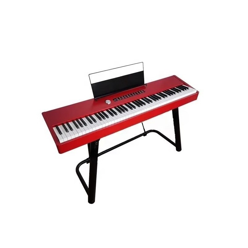 Aiersi Brand Gloss Red Polish  - огляд і ціна Digital Piano 88 Key Weighted