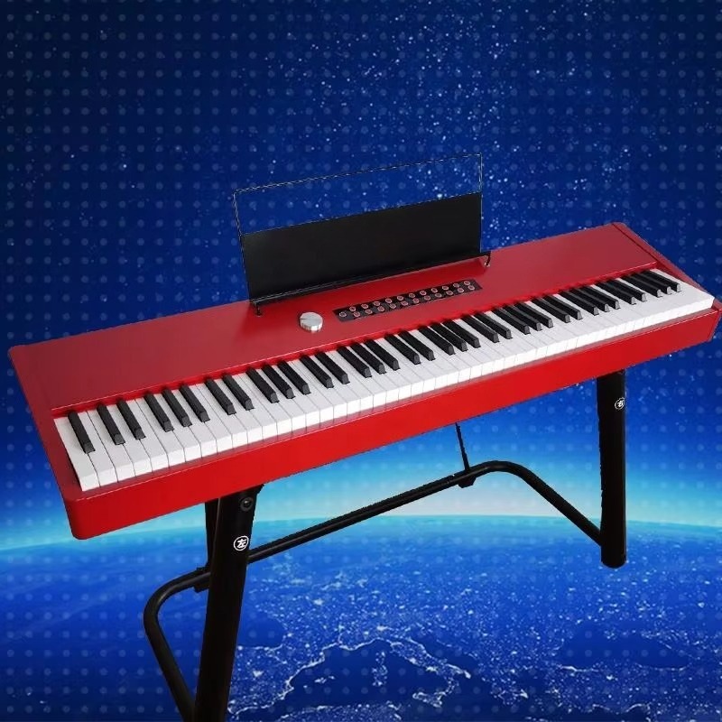 Aiersi Brand Gloss Red Polish  - огляд і ціна Digital Piano 88 Key Weighted