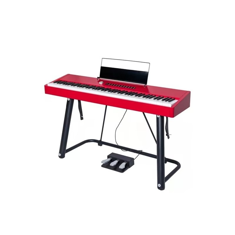 Aiersi Brand Gloss Red Polish  - огляд і ціна Digital Piano 88 Key Weighted