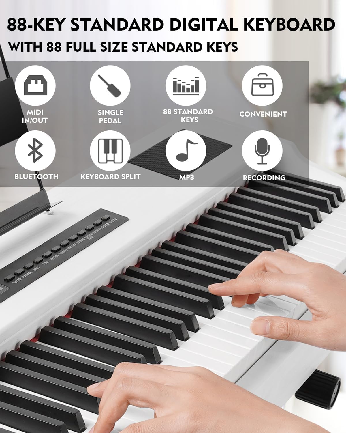 MUSTAR Digital Piano Keyboard  - огляд і ціна Digital Piano 88 Key Weighted