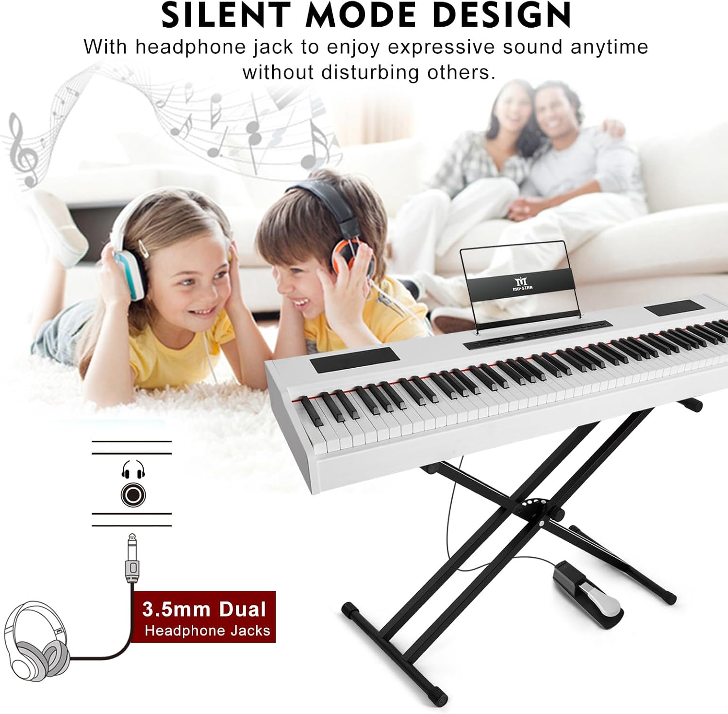 MUSTAR Digital Piano Keyboard  - огляд і ціна Digital Piano 88 Key Weighted
