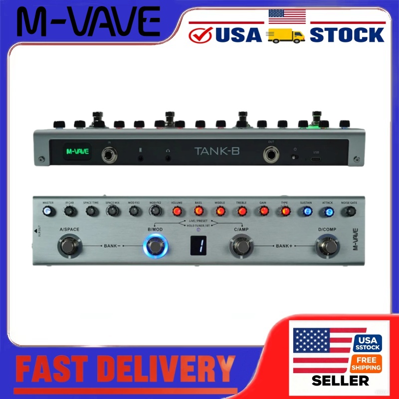 M-VAVE Tank-B Bass Multi-Effec - огляд і ціна Groovebox Drum Machine