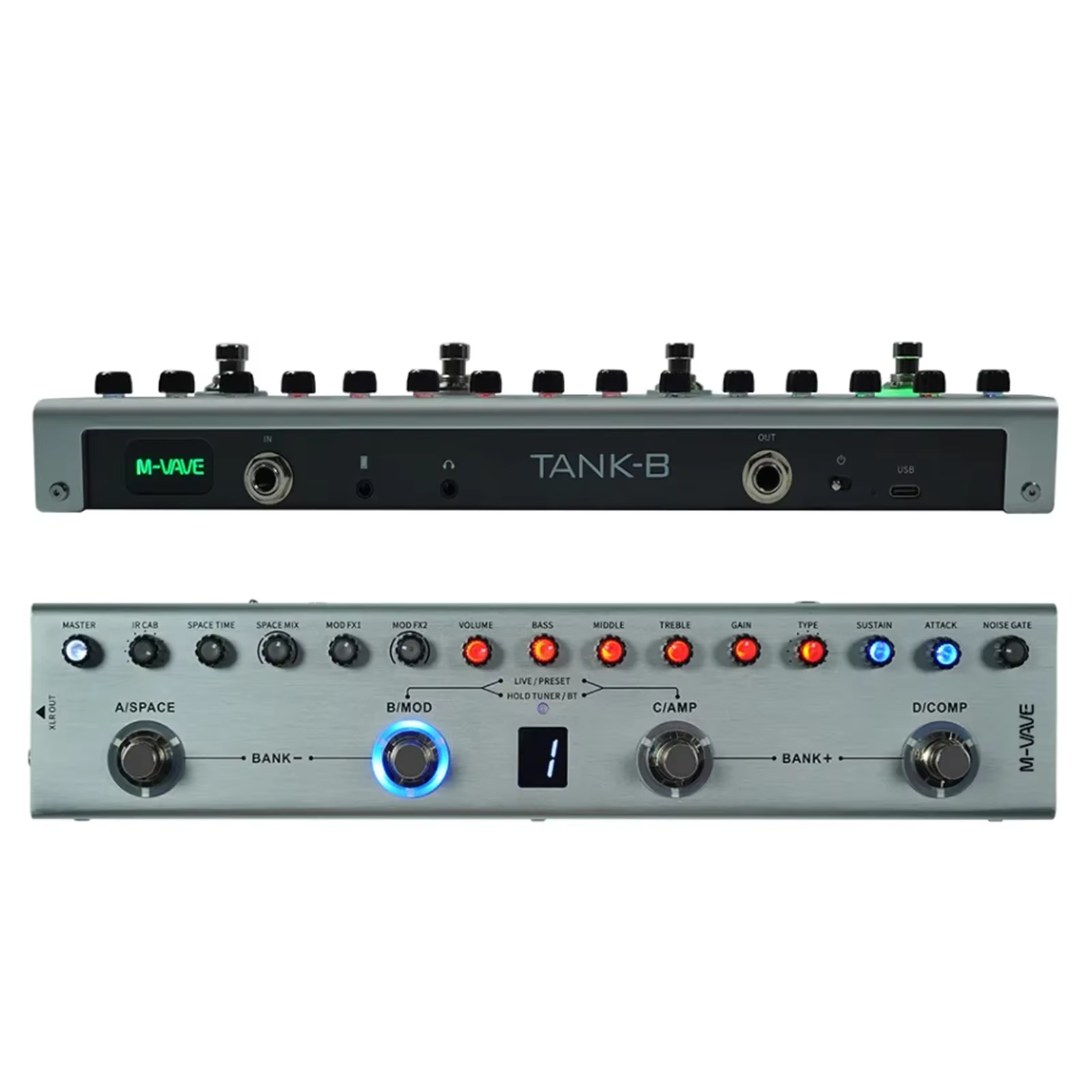 M-VAVE Tank-B Bass Multi-Effec - огляд і ціна Groovebox Drum Machine
