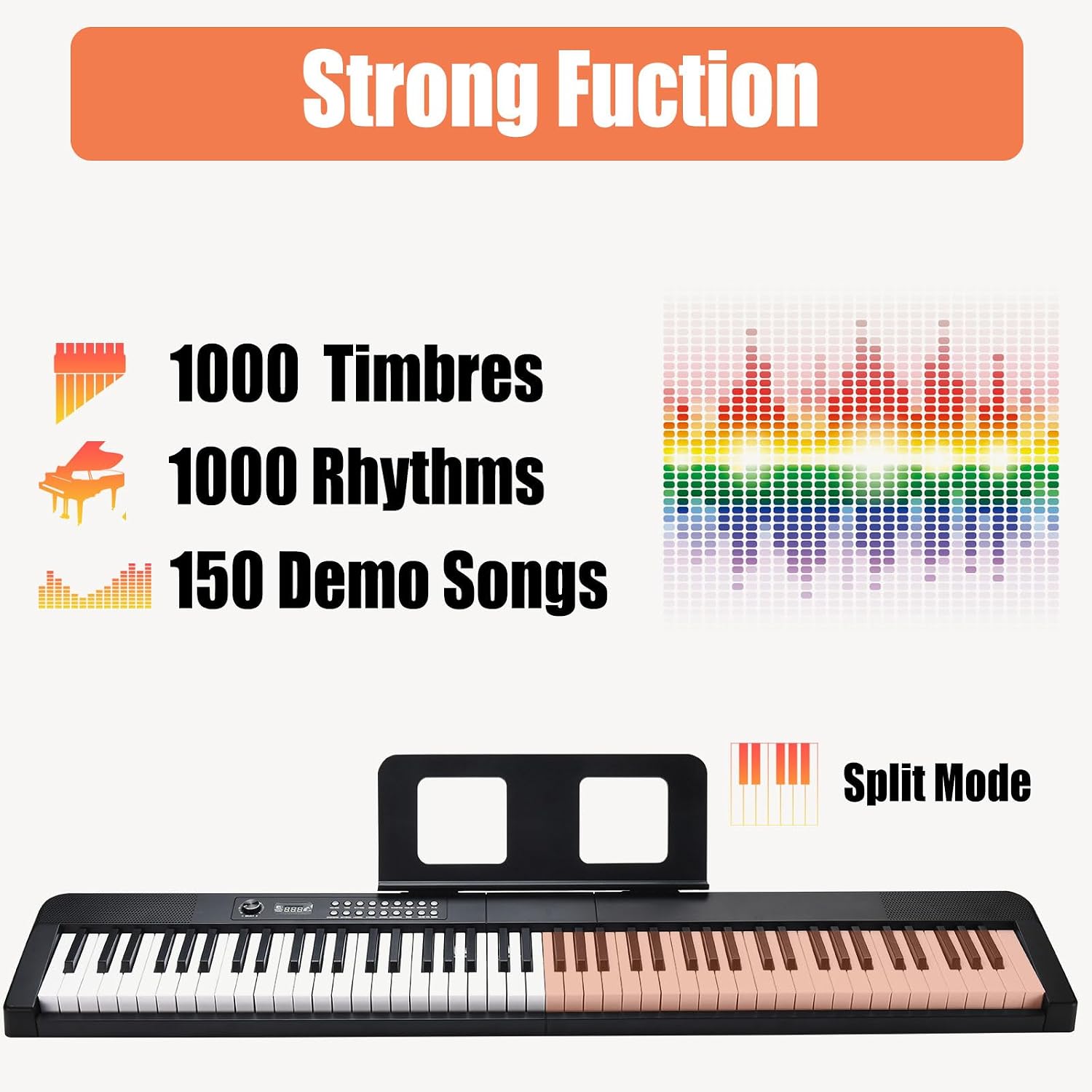 Semi-Weighted 88-Key Digital P - огляд і ціна Digital Piano 88 Key Weighted